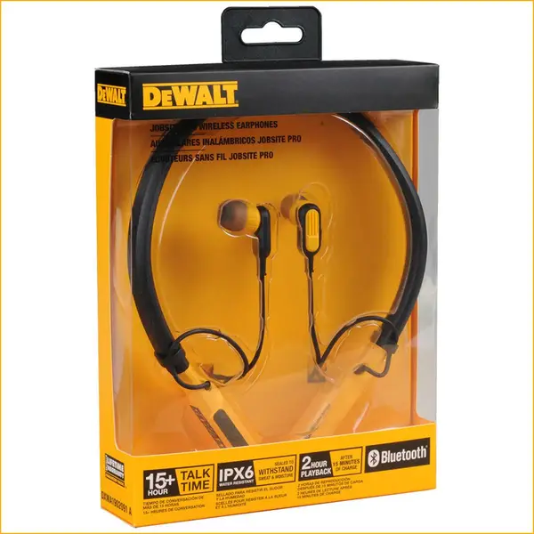 【2025秋冬新作】 - Earphones Wireless Pro Jobsite DEWALT 190 A DW2 2091 ラケット(軟式用)