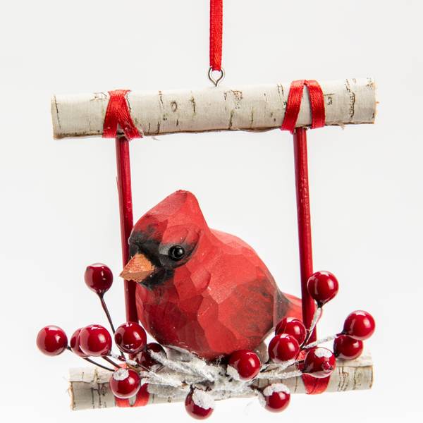 Photo of Cardinal Ornament, Red, 4.25"