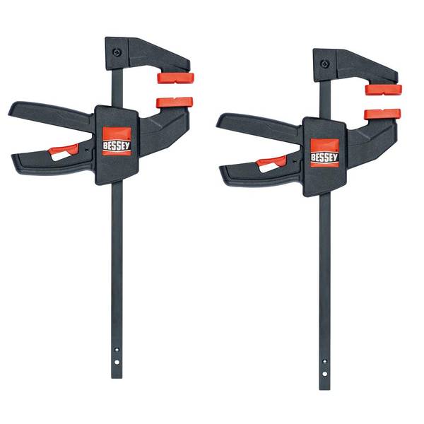 Photo of 2-Pack F-Style 4-1/2" 40 lb Capacity Trigger Clamp Set