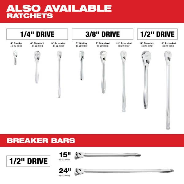 Milwaukee 13pc 1/4