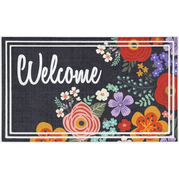 Apache Mills Fashionables Deluxe Boho Floral 18" x 30" Doormat