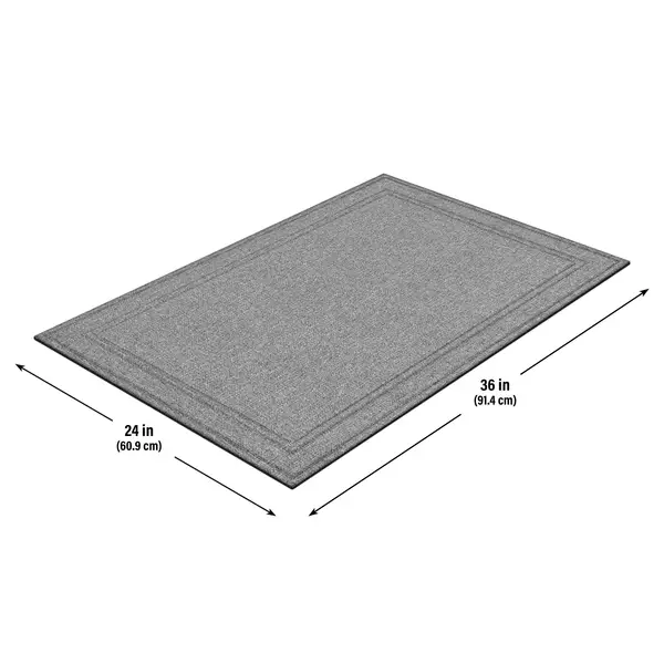 Apache Mills Manhattan Pewter 2' x 3' Doormat - GAS1 | Blain's