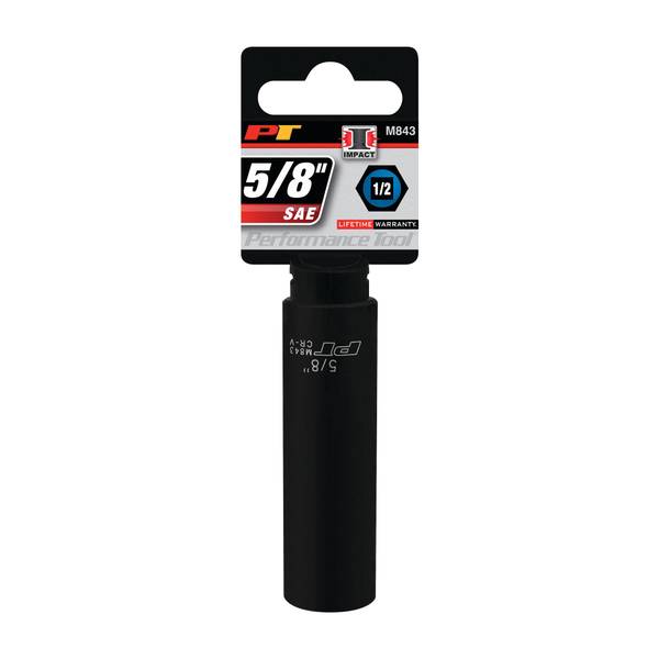 Photo of 1/2" Dr. 5/8" 6pt Deep Impact Socket