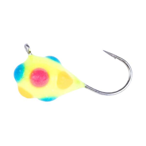 Photo of Confetti Drop XL, #8, 1/32 oz, Charteuse Multi-Color Glow Dot