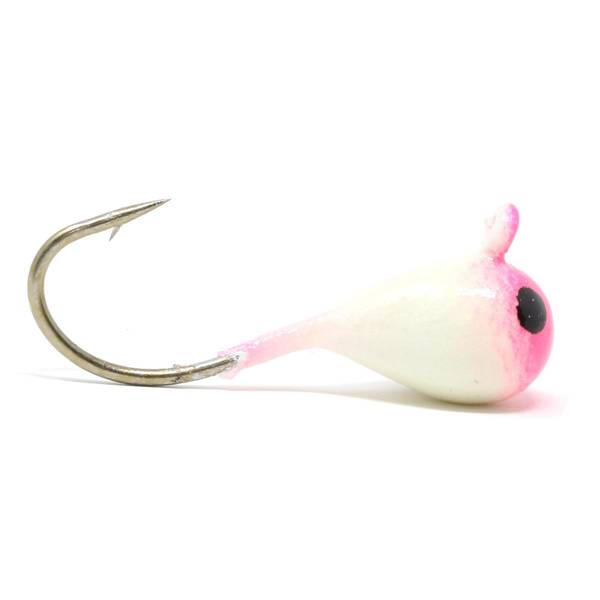 Photo of Drop Jig XL, Size 8, 1/16oz, White/Pink Glow