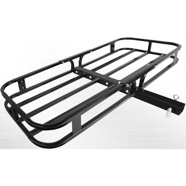 Photo of 53" x 19-1/2" Hitch Cargo Carrier - Trailer Mount Steel W/ High Side Rails - 500-lbs
