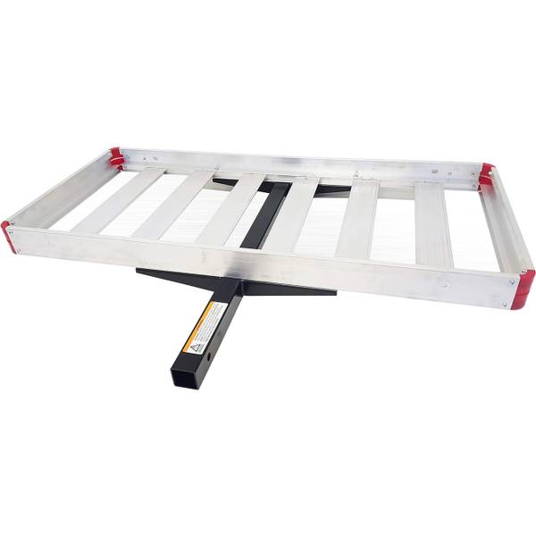 Photo of 48" x 21" Hitch Mount Compact Aluminum Cargo Carrier - 500-lb Load Capacity