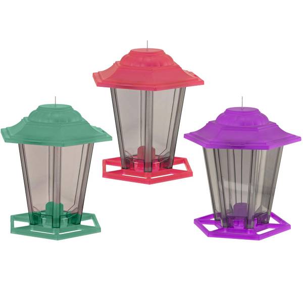 Photo of Plastic Lantern Seed Feeder, Assorted Colors