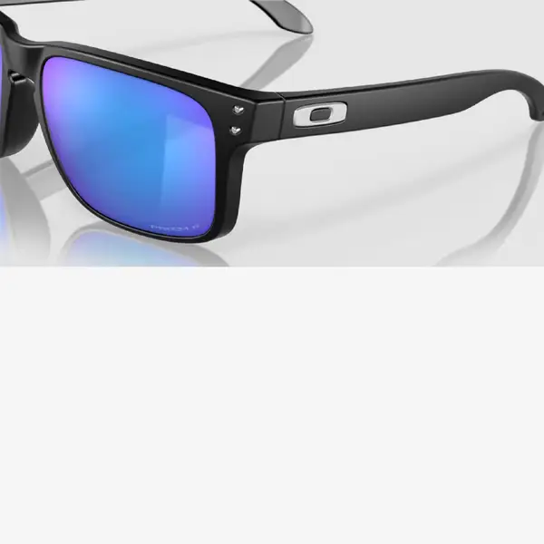 Oakley Holbrook Matte Black with Prizm Sapphire Lenses - OO9102
