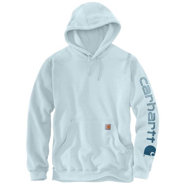 Photo of Men's Loose Fit Midweight Logo Sleeve Graphic Sweatshirt