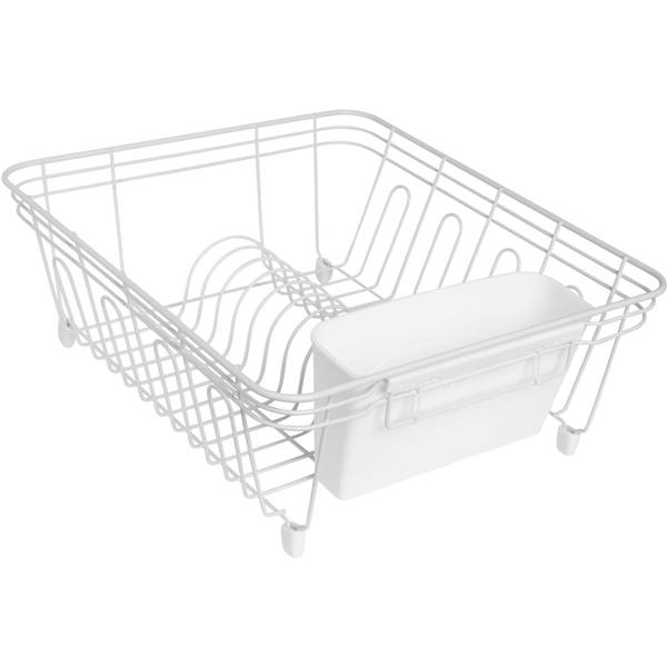 Photo of Wire Dish Drainer with Utensil Holder