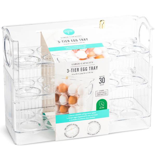 Photo of Clear 3-Tier 30 Count Egg Tray