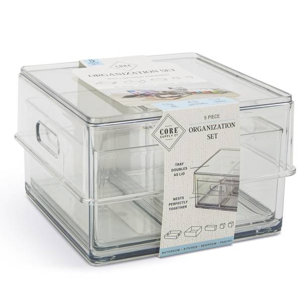 Photo of 5-Piece 6.7" x 4.3" Storage Organization Set