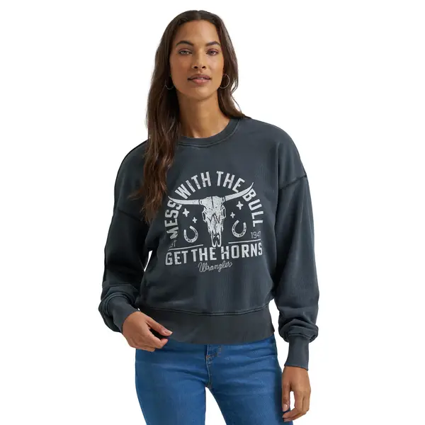 Sweatshirt Wrangler Relaxed Fit Femme - Maillot De Survetement Confortable Et Décontracté