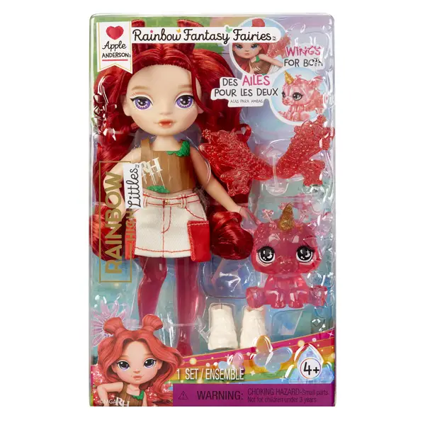 Poupée Rainbow High Littles - Fée Emerald Avec Dragon & Ailes Interchangeables - 14 Cm, Dès 4 Ans