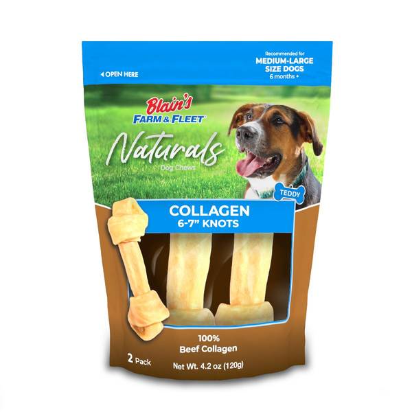 Photo of 2-Pack 6" Collagen Knot Bone Dog Chew