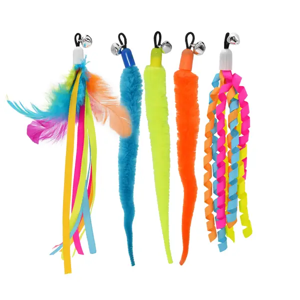 Blain's Farm & Fleet 5-Piece Feline Fusion Cat Teaser Toy - 59981