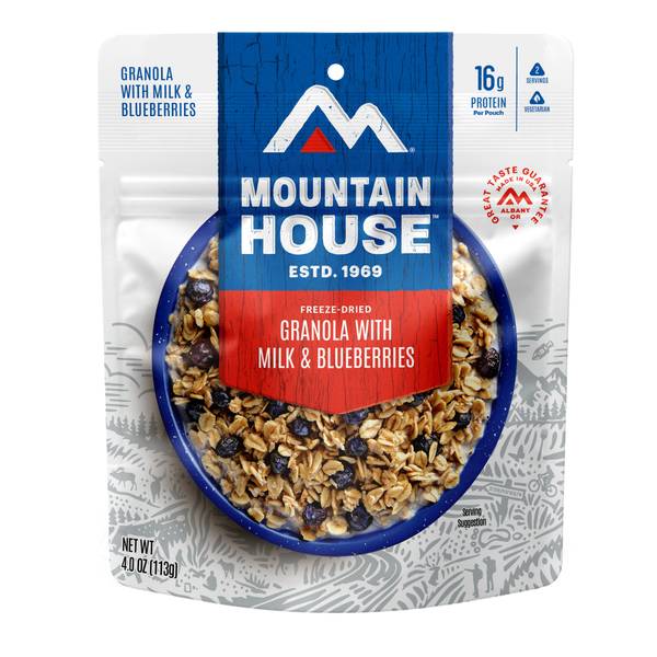 Photo of Granola with Milk & Blueberries, 4 oz