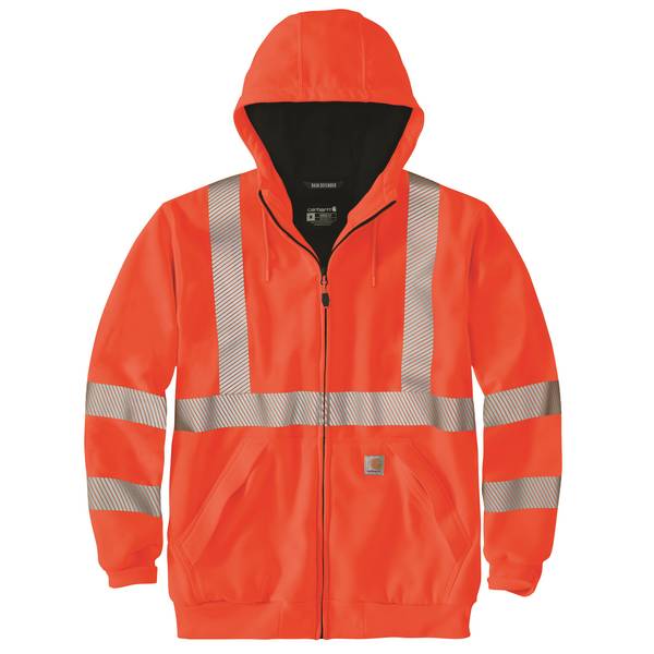 Photo of Men's HiVis Thermal- Lined Full Zip Class 3 Sweatshirt