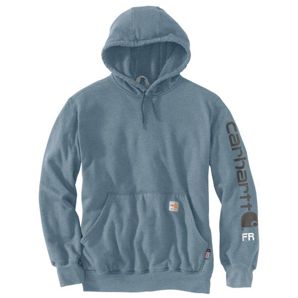 Photo of Men's Flame Resistant Force Loose Fit Midweight Logo Sleeve Graphic Sweatshirt