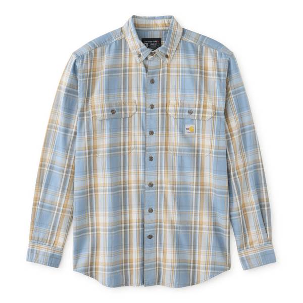 Photo of Men's Flame Resistant Force Rugged Flex Loose Fit Midweight Twill Plaid Shirt