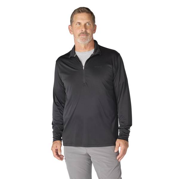 Carhartt Force Sun Defender Relaxed-Fit Half-Zip Long-Sleeve Pullover - Black