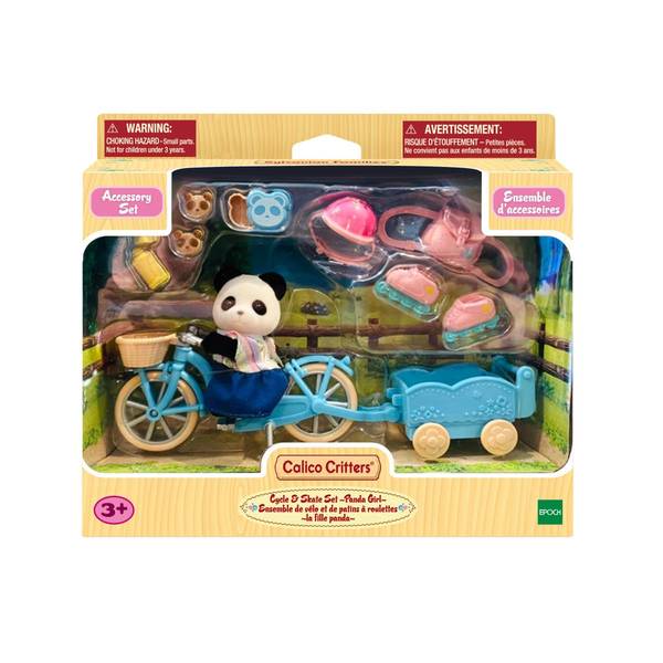 Calico Critters Panda Girl Cycle & Skate Set main image 1
