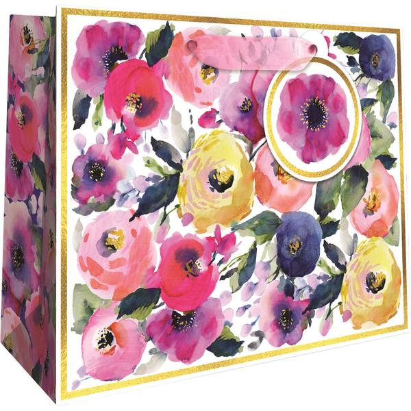 Photo of Medium Watercolor Flowers Gift Bag