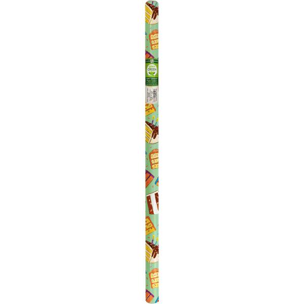 Photo of 30" x 5' Birthday Cake Gift Wrap Roll