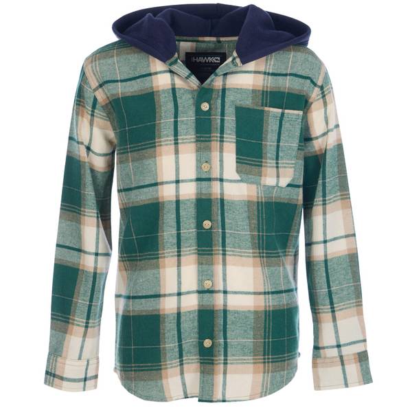 Photo of Boy's Hooded Flannel Shirts