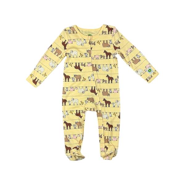 Photo of Infant Boys Farm Animal Footed Coverall
