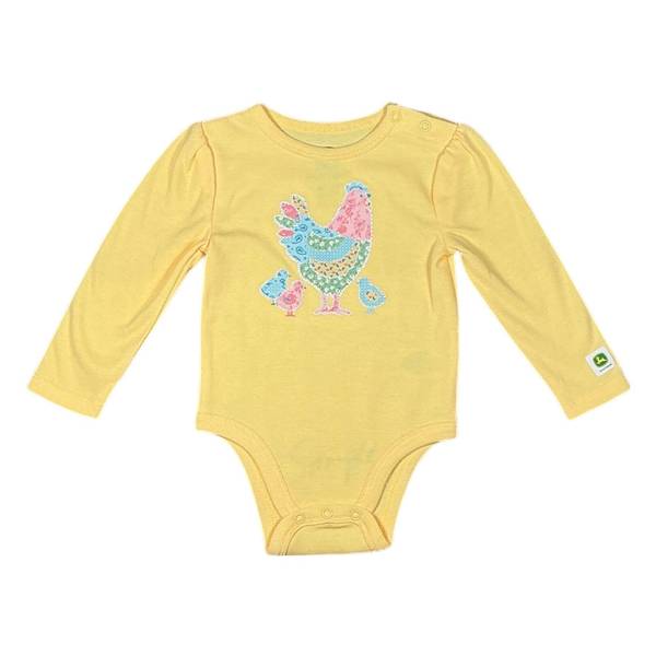 Photo of Infant Girl's Long Sleeve Chicken Bodysuit