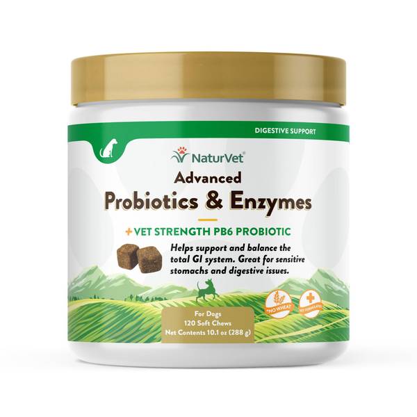 Photo of 120-Count Advanced Probiotics/Enzymes Plus Vet Strength PB6 Probiotic Dog Soft Chews