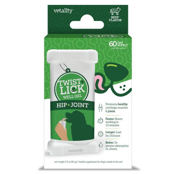 Photo of 2.3 oz Twist 'n Lick Hip/Joint Dog Supplement