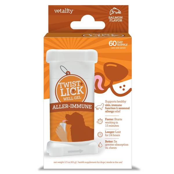 Photo of 2.3 oz Twist 'n Lick Skin and Coat Dog Supplement