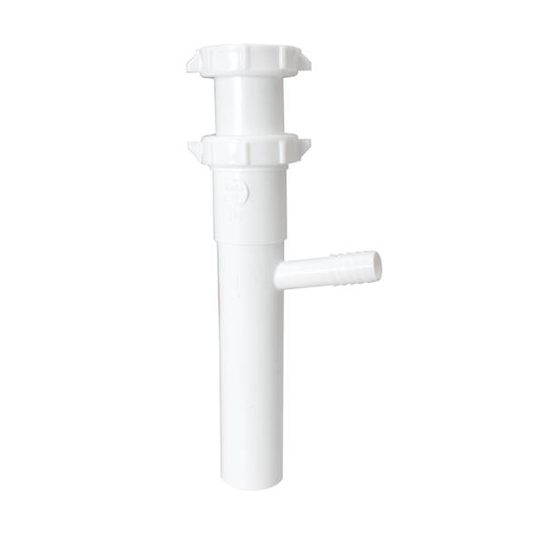 Photo of 1-1/2" x 8" White Plastic Branch Tailpiece