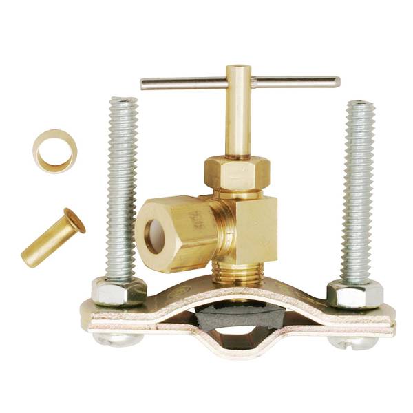 Photo of Saddle Valve - 1/4" OD Outlet - Lead Free - Rough Brass
