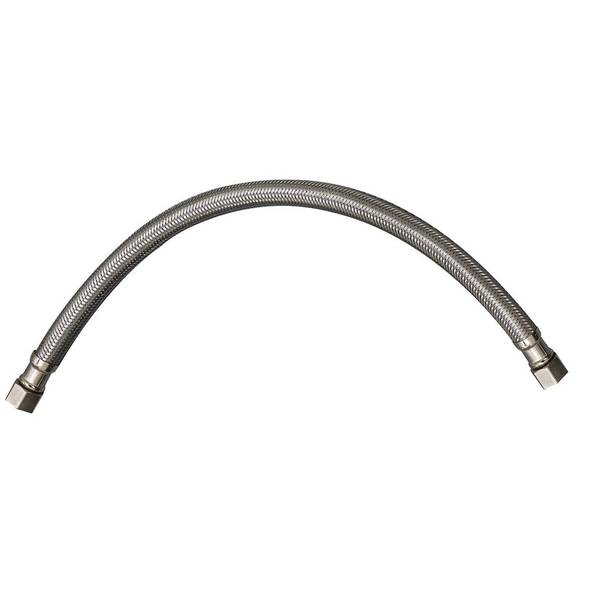 Photo of Stainless Steel Faucet Supply Line - 3/8" Compression x 3/8" Compression x 12" - Lead Free