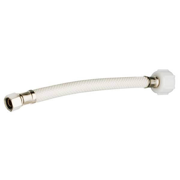 Photo of EZ Vinyl Toilet Supply Line - 3/8 in. Compression x 7/8 in. Ballcock x 12 in.