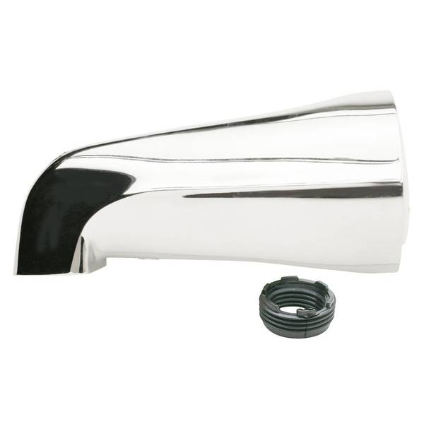 Photo of Bathtub Spout with Reducer Bushing - Chrome Plated - No Diverter