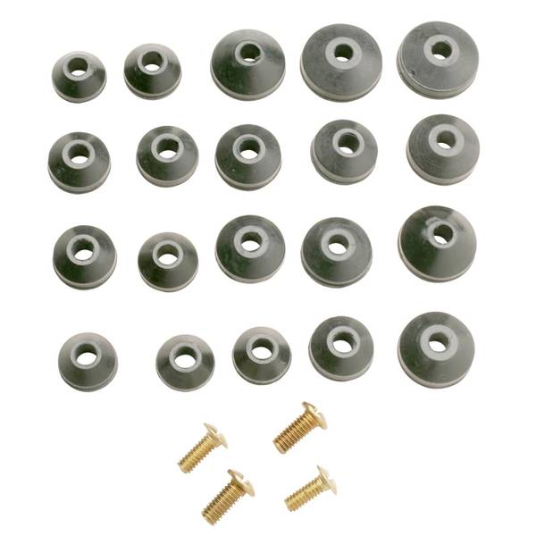 Photo of Beveled Faucet Washer Assortment - 20 Washers with Screws