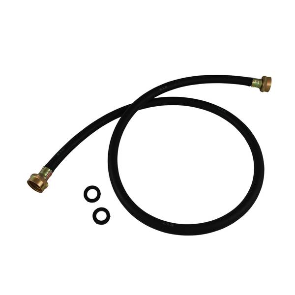 Photo of Washing Machine Hose, 4 Ft, Female, Rubber, 4', Black