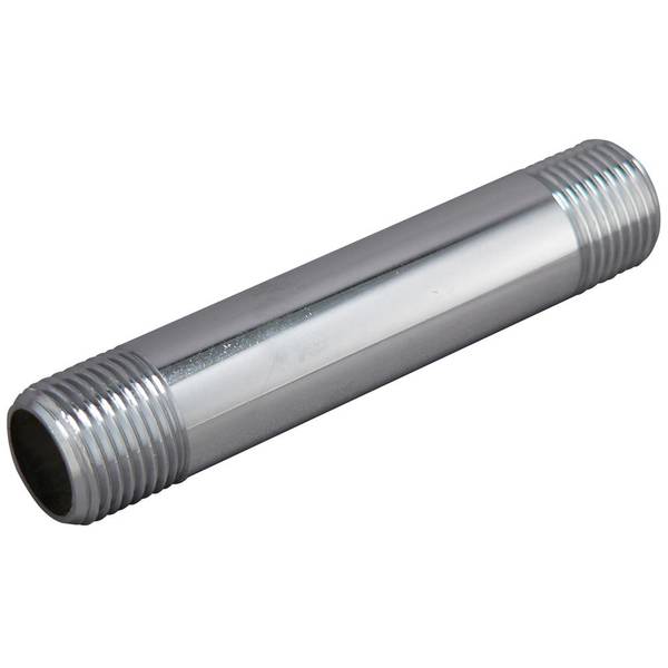 Photo of 1/2" x 4" Chrome Finish Pipe Nipple