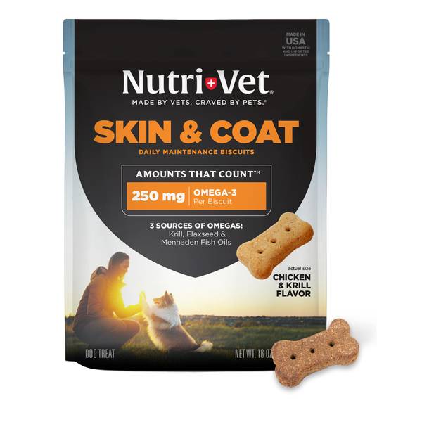 Photo of 16 oz Skin and Coat Dog Biscuits