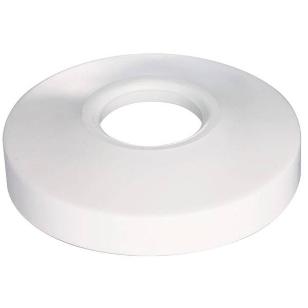 Photo of Shallow Flange for 3/4" Copper Pipe - White Plastic