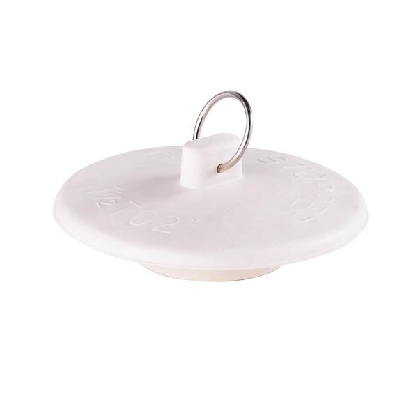 Photo of Tub Stopper Fit All White Rubber