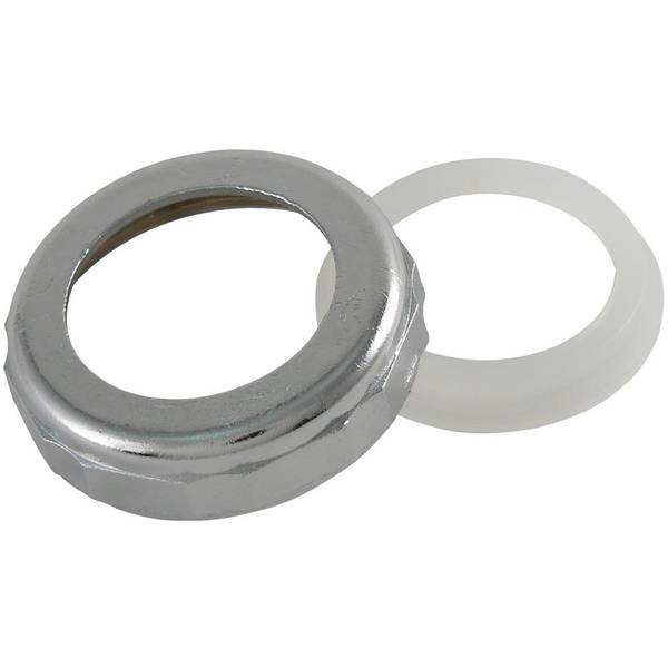 Photo of Slip Joint Nut - 1-1/2" x 1-1/4" Die Cast - Chrome Plated