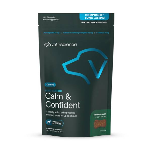 Photo of 50-Count Calm and Confident Long Lasting Chicken Composure Supplement Dog Chews