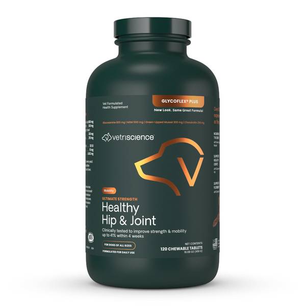 Photo of 120-Count GlycoFlex Plus Ultimate Strength Healthy Hip and Joint Dog Chewable Tablets