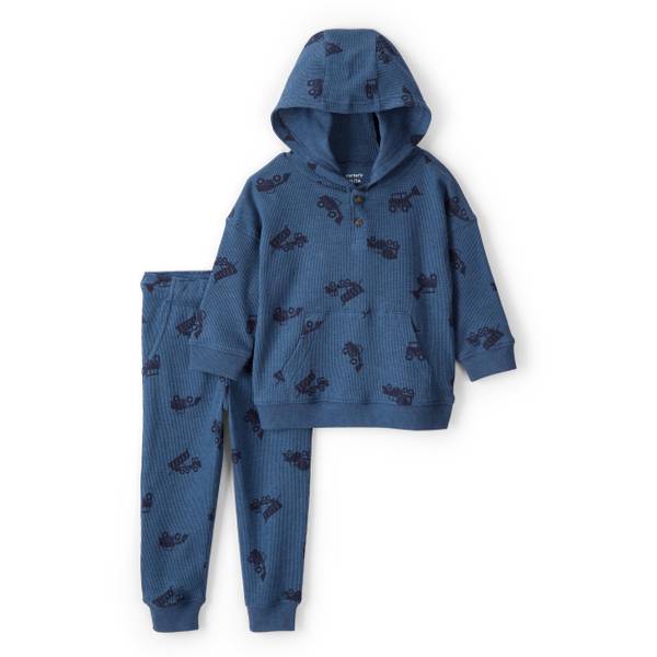 Photo of Toddler Boy's 2-Piece Truck Print Hoodie and Joggers Set